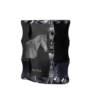 Koń gniady ramka kryształowe z koniem Art-Dog