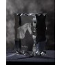 Braunes Pferd - crystal with a picture of a horse, glass statuette with a picture, unique frame with a picture from Art-Dog brand