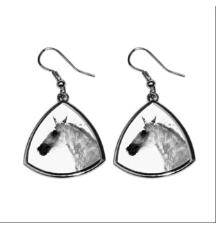 Cheval de Barbarie - boucles d'oreilles avec un cheval, boucles d'oreilles pendantes avec une image, bijoux personnalisés avec l'impression de la marque Art-Dog