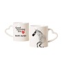 Barb Horse - cup with a dog, adorable cup with a heart-shaped handle, universal gift from the Art-Dog brand