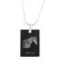 Braunes Pferd - Crystal pendant with horse, silver necklace with photo, personalised pendant by Art-Dog brand