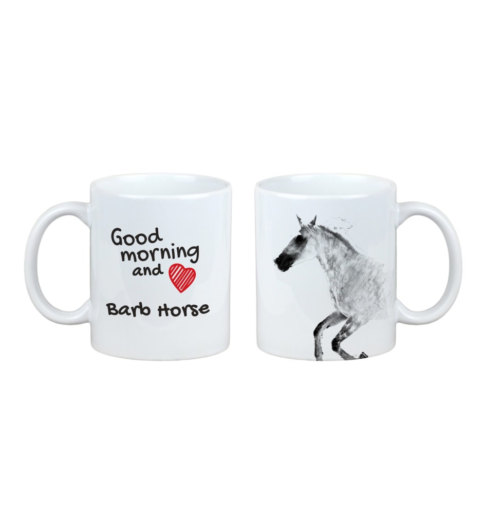 Koń berberyjski kubek z koniem good morning Art-Dog