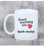 Koń berberyjski kubek z koniem good morning Art-Dog