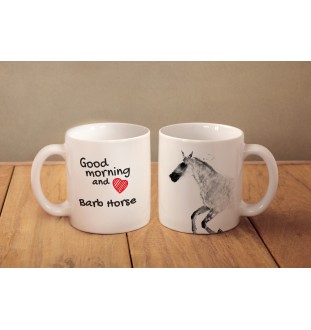 Barb-Pferd - Tasse mit Hund, personalisierte Tasse mit Druck, klassisches Geschenk für jeden von der Marke Art-Dog.