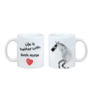 Barb Horse - mug with a horse, mug with a photo, personalized gift from the Art-Dog brand