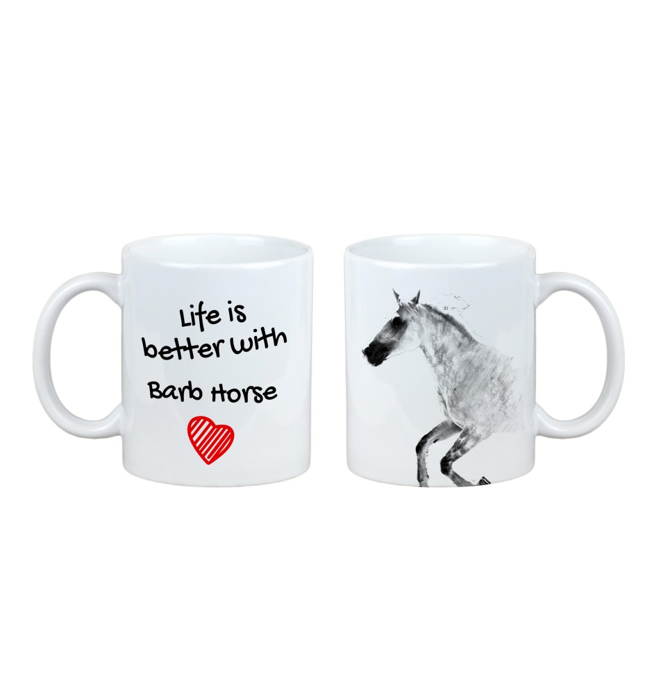 Barb-Pferd - Tasse mit Pferd, Tasse mit Bild, personalisiertes Geschenk der Marke Art-Dog