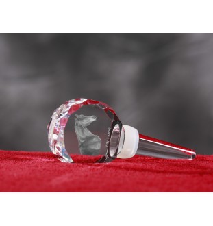 Cheval bai - Bouchon de bouteille en cristal avec cheval, bouchon de vin unique avec photo, cadeau personnalisé pour sommelier par la marque Art-Dog