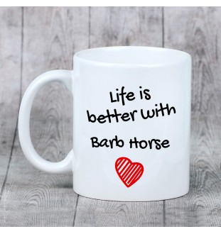 Barb Horse - mug with a horse, mug with a photo, personalized gift from the Art-Dog brand