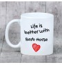 Barb Horse - mug with a horse, mug with a photo, personalized gift from the Art-Dog brand