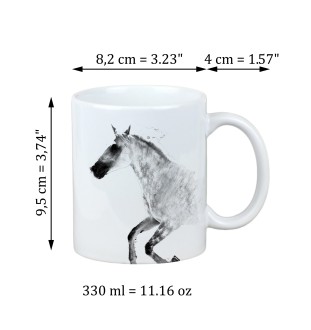 Barb Horse - cup with a horse, cute cup with graphics, a gift with your photo from the Art-Dog brand