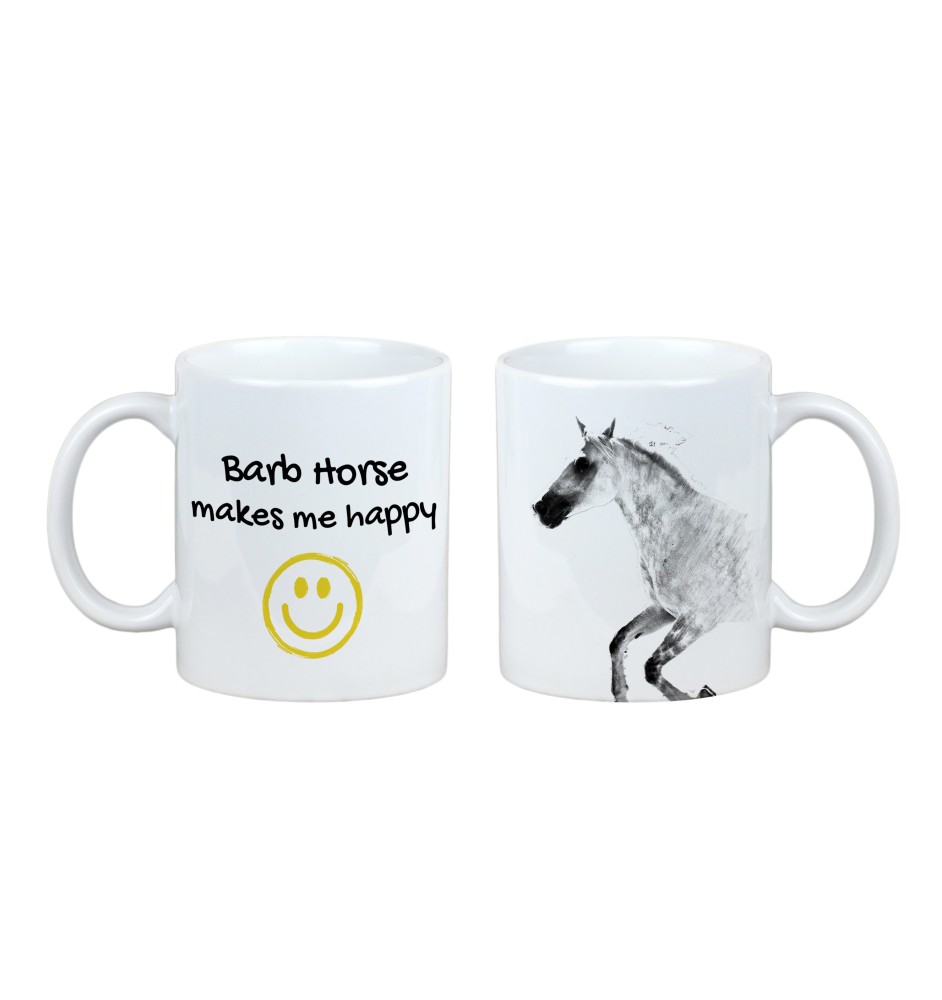 Barb Horse - cup with a horse, a cheerful cup for a dog lover, a personalized gift from the Art-Dog brand