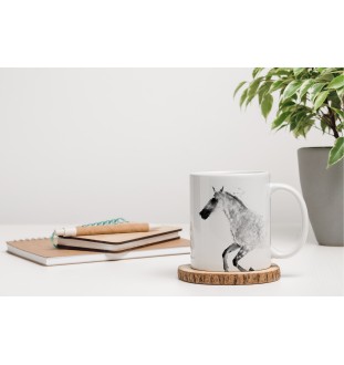 Barb-Pferd - Becher mit Pferd, fröhlicher Becher für Hundefreunde, personalisiertes Geschenk der Marke Art-Dog