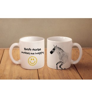 Cheval de Barbarie - tasse avec un cheval, une tasse joyeuse pour les amoureux des chiens, un cadeau personnalisé de la marque Art-Dog