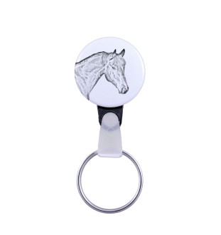 Bay Horse - unique keychain with a horse picture, handmade product, light and handy pendant from Art-Dog brand