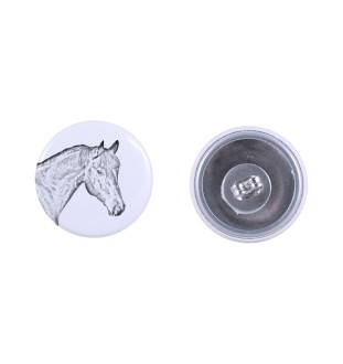 Bay Horse - earrings your photo, handmade, jewelry handcrafted by Art-Dog brand