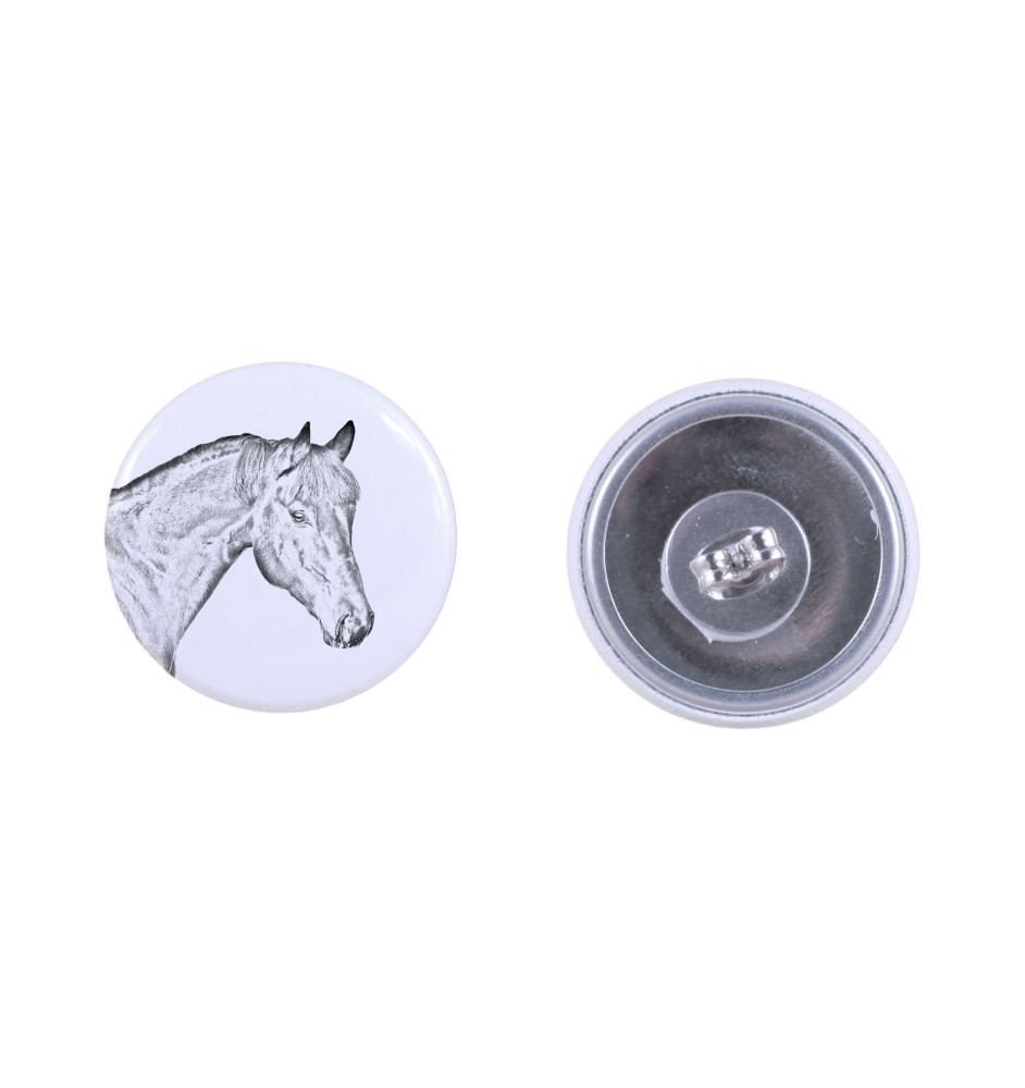 Bay Horse - earrings your photo, handmade, jewelry handcrafted by Art-Dog brand