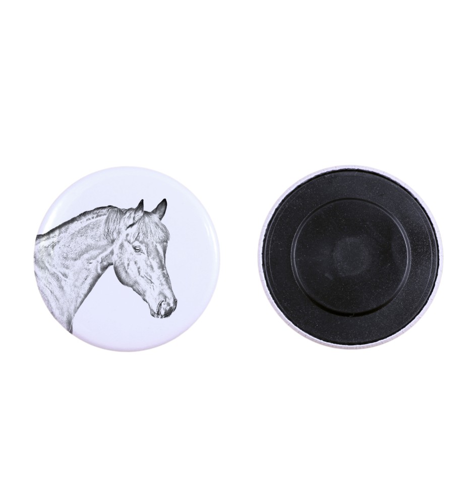 Cheval bai - aimant avec cheval, empreinte exceptionnelle de cheval de la marque Art-Dog