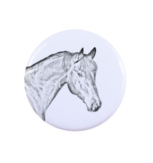 Cheval bai - Bague de collection avec l'image d'un cheval, produit fait à la main, marque Art-Dog