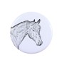 Bay Horse - collector's ring with a horse portrait, handmade product, Art-Dog brand