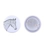 Bay Horse - shirt accessory, bag pin, perfect gift with the option to add your brand graphics from Art-Dog.