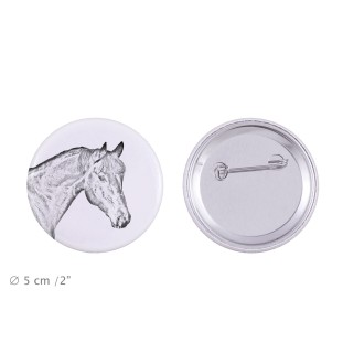 Cheval bai - aimant avec cheval, empreinte exceptionnelle de cheval de la marque Art-Dog