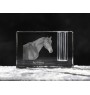 Cheval bai - Porte-stylos, organiseur en cristal avec image d'un cheval, décoration de bureau unique par la marque Art-Dog
