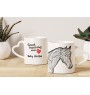 Bay Horse - cup with a dog, adorable cup with a heart-shaped handle, universal gift from the Art-Dog brand