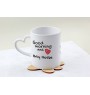 Bay Horse - cup with a dog, adorable cup with a heart-shaped handle, universal gift from the Art-Dog brand