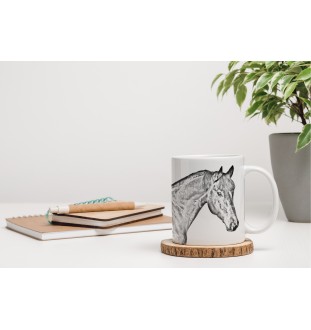 Bay Horse - mug with a horse, mug with a photo, personalized gift from the Art-Dog brand