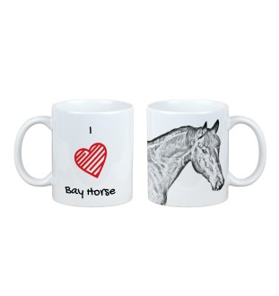 Bay Horse - cup with a horse, cute cup with graphics, a gift with your photo from the Art-Dog brand