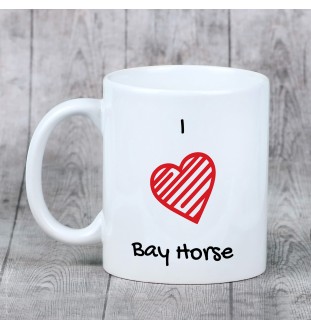 Bay Horse - cup with a horse, cute cup with graphics, a gift with your photo from the Art-Dog brand