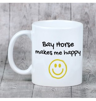 Bay Horse - cup with a horse, a cheerful cup for a dog lover, a personalized gift from the Art-Dog brand