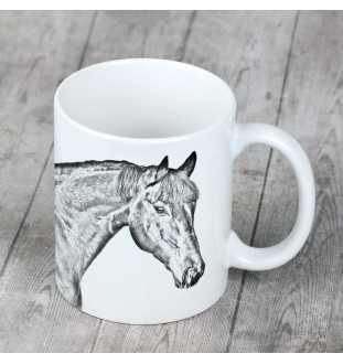 Bay Horse - cup with a horse, a cheerful cup for a dog lover, a personalized gift from the Art-Dog brand