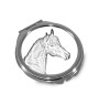Cheval bai - miroir de poche avec cheval, miroir personnalisé pour sac à main, miroir compact avec impression de la marque Art-Dog