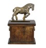 Cheval belge - une urne pour les cendres d'un cheval, une urne avec une statuette, une élégante urne avec un cheval de la marque Art-Dog