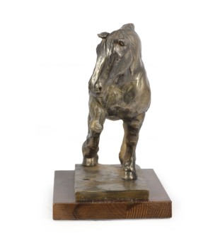 Belgisches Pferd - Eine Urne für die Asche eines Pferdes, eine Urne mit einer Statue, eine elegante Urne mit einem Pferd von der Marke Art-Dog.