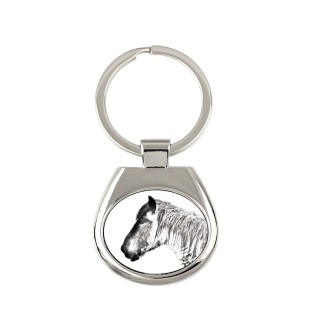Belgian Horse - keychain with a horse, keychain with a print, personalized pendant from the Art-Dog brand