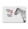 Belgian Horse - mouse pad with print, personalized pad with a horse, unique gadget for an office worker from the Art-Dog brand