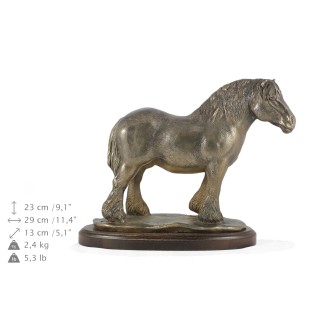 Percheron- Belgisch - Reiterstatue, Pferdesilhouette auf Holz, prestigeträchtiger Preis im Wettbewerb der Marke Art-Dog