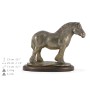 Percheron- Belgian - horse figurine, horse silhouette on wood, prestigious award in the Art-Dog brand competition