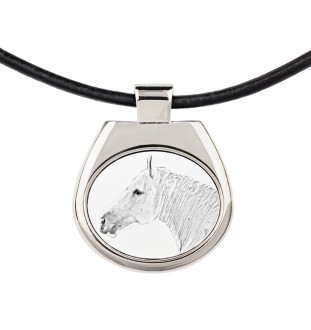Cheval Boulonnais - collier avec un cheval, pendentif personnalisé avec une photo, un collier unique pour femmes et hommes de la marque Art-Dog