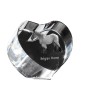 Belgian Horse - a photo of a horse in crystal, a crystal heart, a unique frame with a photo from the Art-Dog brand