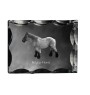 Belgisches Pferd - crystal with a picture of a horse, glass statuette with a picture, unique frame with a picture from Art-Dog brand