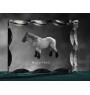 Belgisches Pferd - crystal with a picture of a horse, glass statuette with a picture, unique frame with a picture from Art-Dog brand