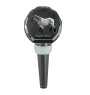 Belgian Horse - Crystal bottle stopper with horse, unique wine stopper with photo, personalised gift for sommelier by Art-Dog brand