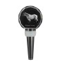 Belgian Horse - Crystal bottle stopper with horse, unique wine stopper with photo, personalised gift for sommelier by Art-Dog brand