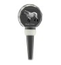 Belgian Horse - Crystal bottle stopper with horse, unique wine stopper with photo, personalised gift for sommelier by Art-Dog brand