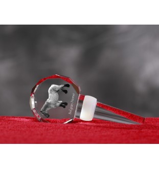 Belgian Horse - Crystal bottle stopper with horse, unique wine stopper with photo, personalised gift for sommelier by Art-Dog brand