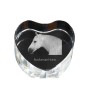 Cheval Boulonnais - une photo de cheval dans un cristal, un cœur en cristal, un cadre exceptionnel avec une photo de la marque Art-Dog