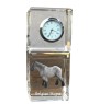 Cheval belge - montre en cristal avec photo, photo de cheval dans le cristal, horloge de bureau personnalisée de la marque Art-Dog
